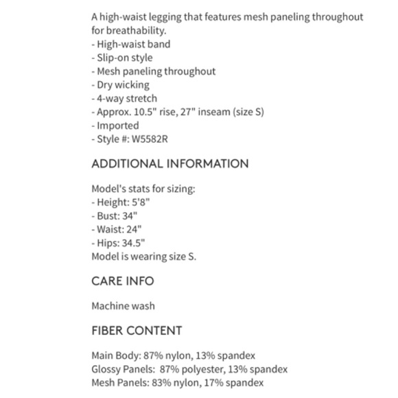 NWT Alo Yoga High Waist leggings - Picture 6 of 6